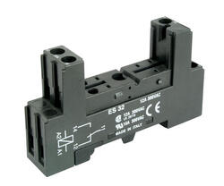 Socket ES 32 - screw terminals, Sockets for miniature relays 