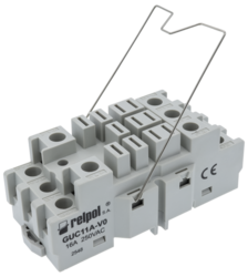 Gniazdo GUC11A-V0 - z zaciskami śrubowymi, Gniazda do przekaźników RUC i RUC-M