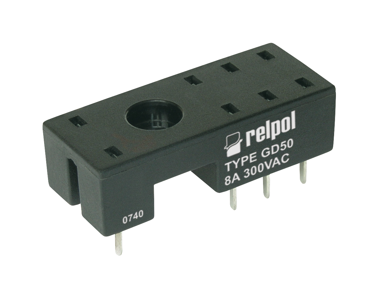Socket GD50 for PCB / Sockets for miniature relays RELPOL S.A.