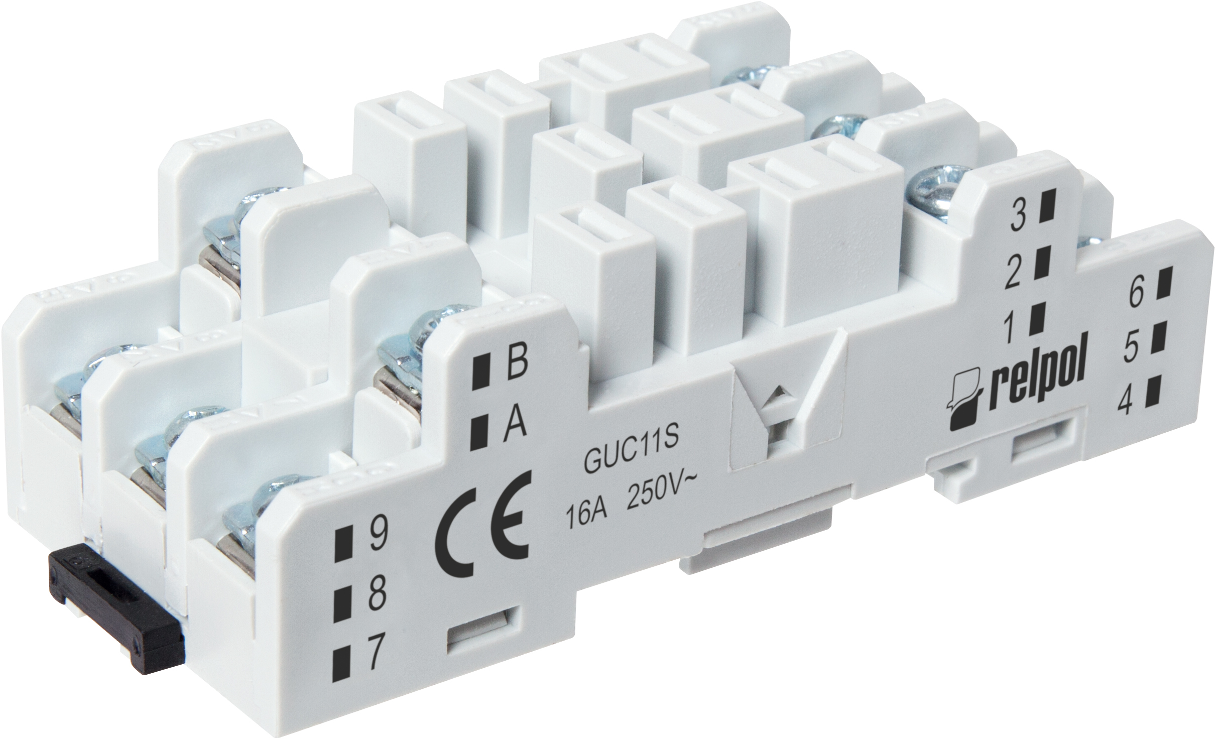 Socket GUC11S screw terminals / Sockets for RUC and RUCM RELPOL S.A.