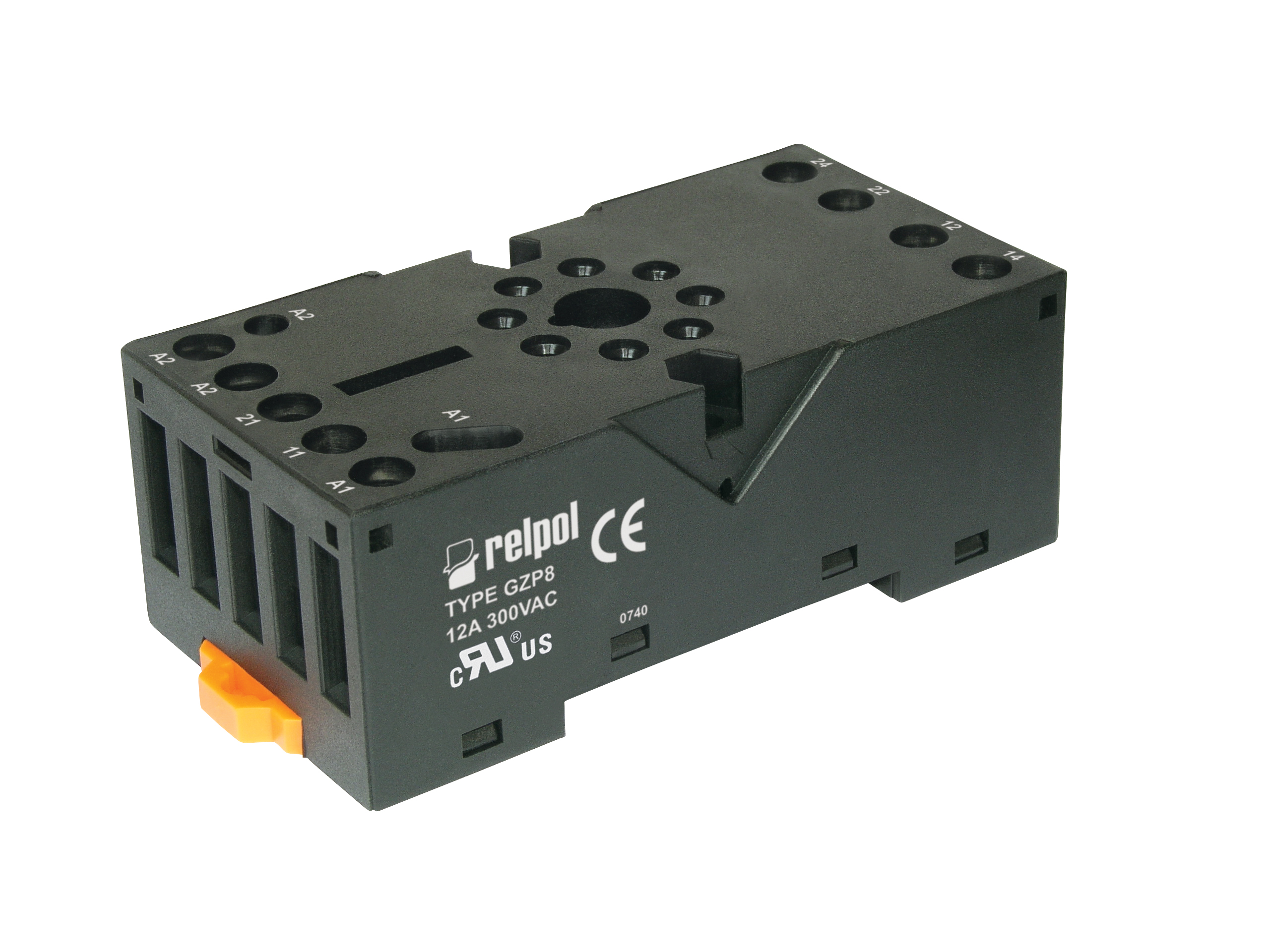 Socket GZP8 screw terminals / Sockets and accessories for R15