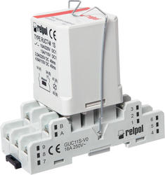 PRUCT-M with socket GUC11S - railroad interface relays, Relays for railroad industry