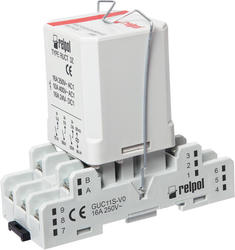PRUCT with socket GUC11S - railroad interface relays, Relays for railroad industry