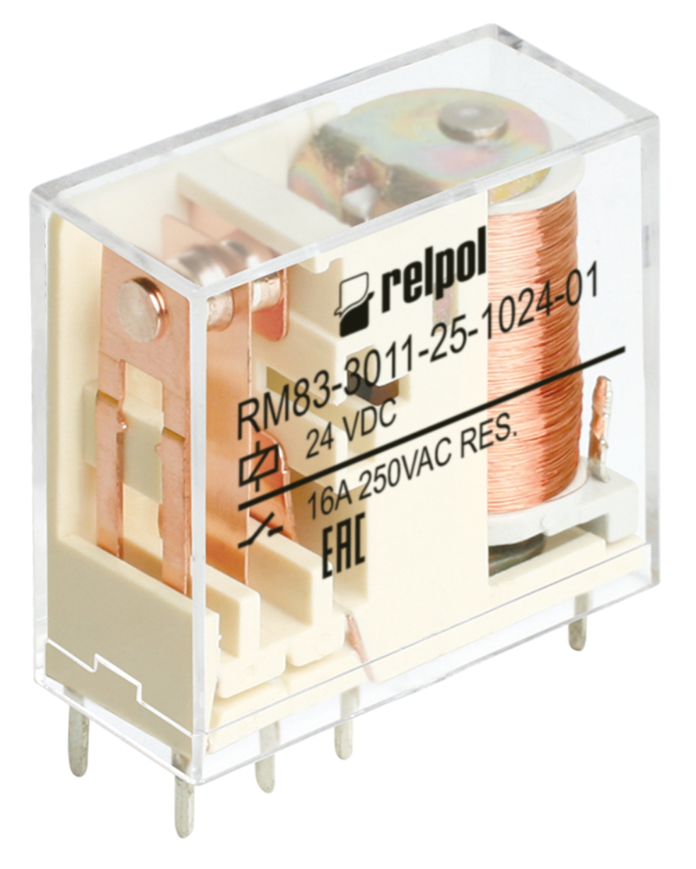 / Miniature relays RM83Miniature PCB power relays RELPOL S.A.