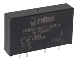 Solid state relays RSR25-…-B NEW, Solid State Relays PCB mounting 
