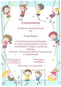 Podziekowanie Relpol